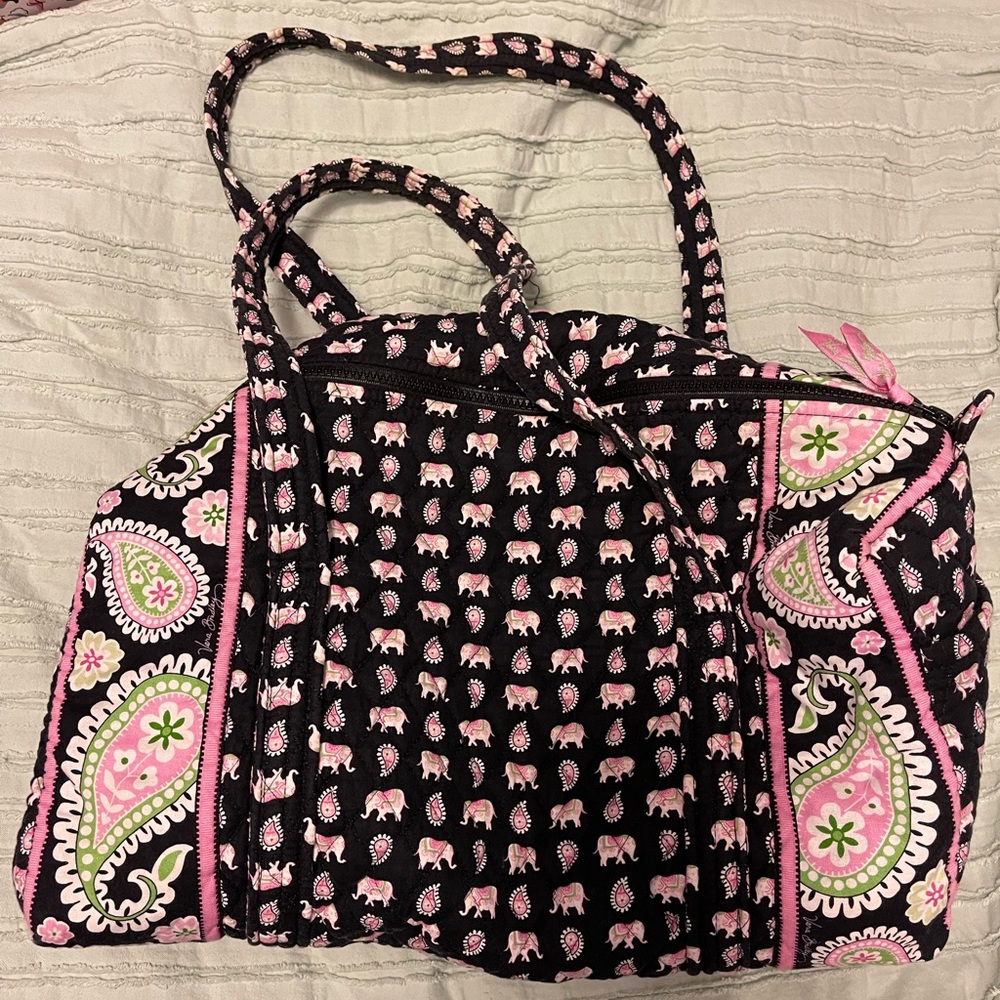 Vera Bradley Pink Elephant Duffel